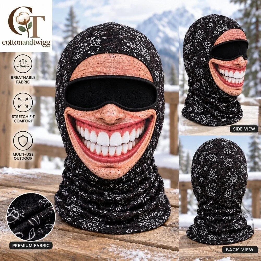 Chompers Funny Big Smile Face Mask 2026 for Skiing & Cosplay 4 Chompers Funny Big Smile Face Mask 2026 for Skiing & Cosplay