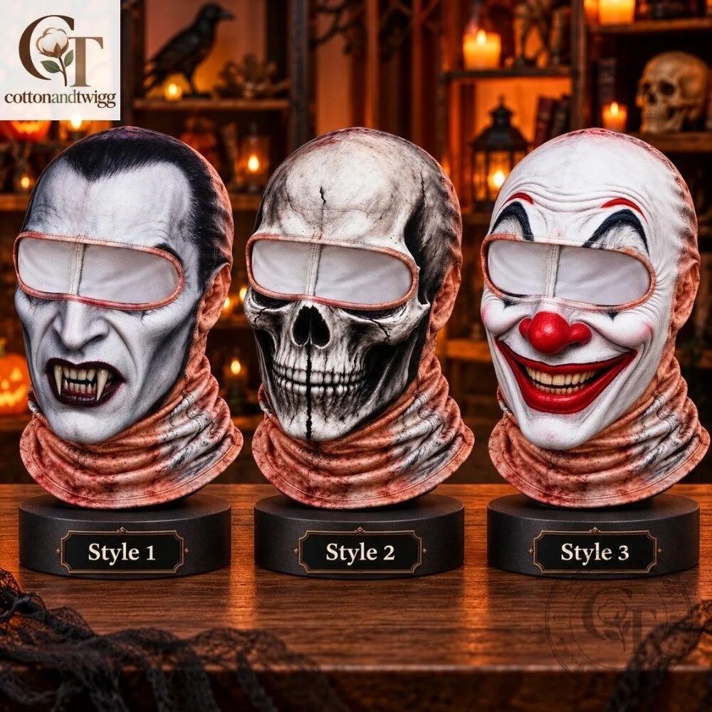 Halloween Horror Balaclava 2026 - Scary Vampire Skull Clown Full Face Ski Mask Cosplay Party 3 Halloween Horror Balaclava 2026 - Scary Vampire Skull Clown Full Face Ski Mask Cosplay Party