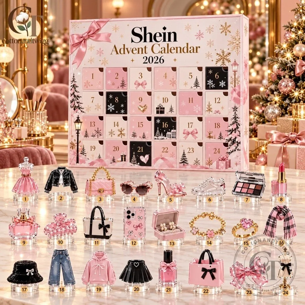 Shein Advent Calendar 2026 - 24 Days Christmas Countdown Fashion Beauty Gift Box