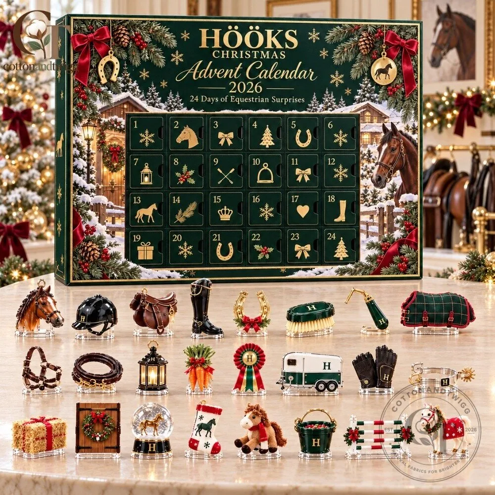 Hooks Christmas Advent Calendar 2026 - 24 Days of Equestrian Surprises Gift Box