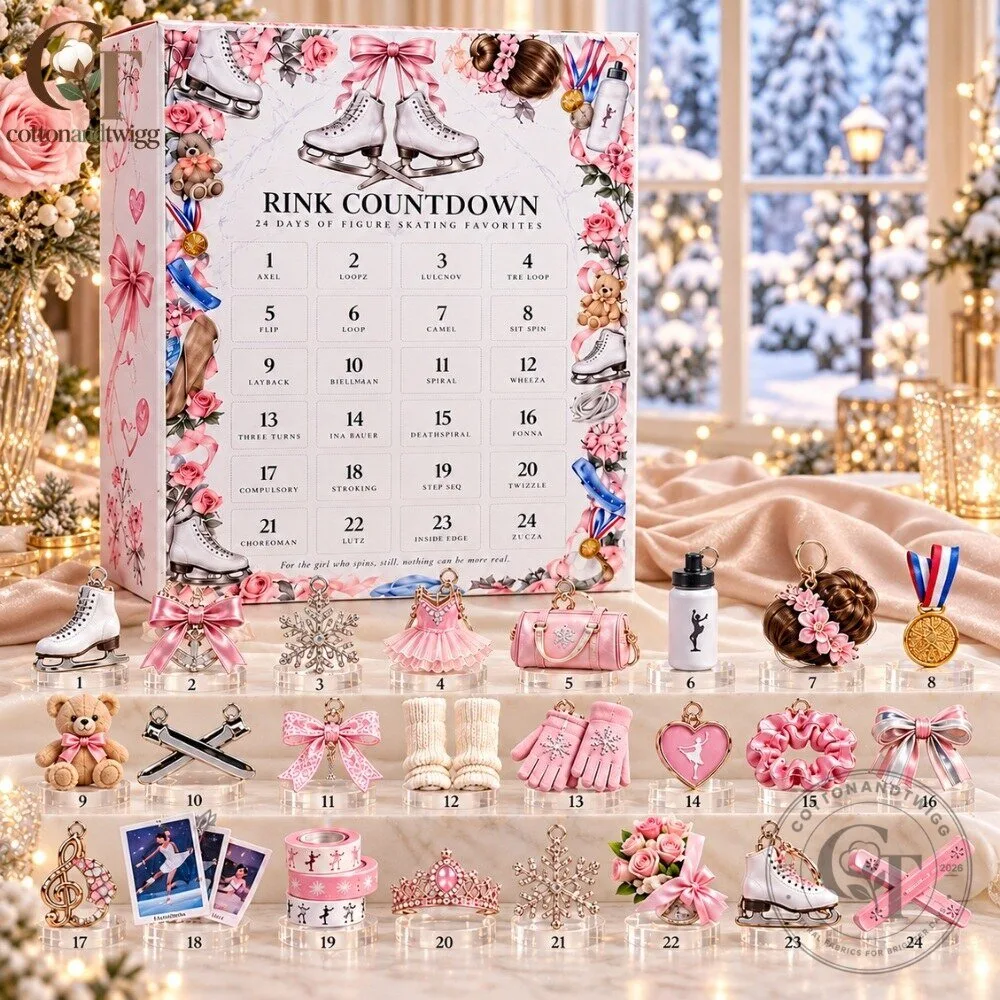 Skating Advent Calendar 2026 - 24-Day Christmas Countdown Set for Skaters
