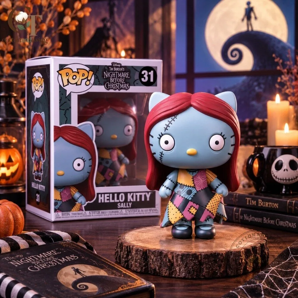 Funko Pop Hello Kitty Sally x The Nightmare Before Christmas Vinyl Figure 3 Funko Pop Hello Kitty Sally x The Nightmare Before Christmas Vinyl Figure