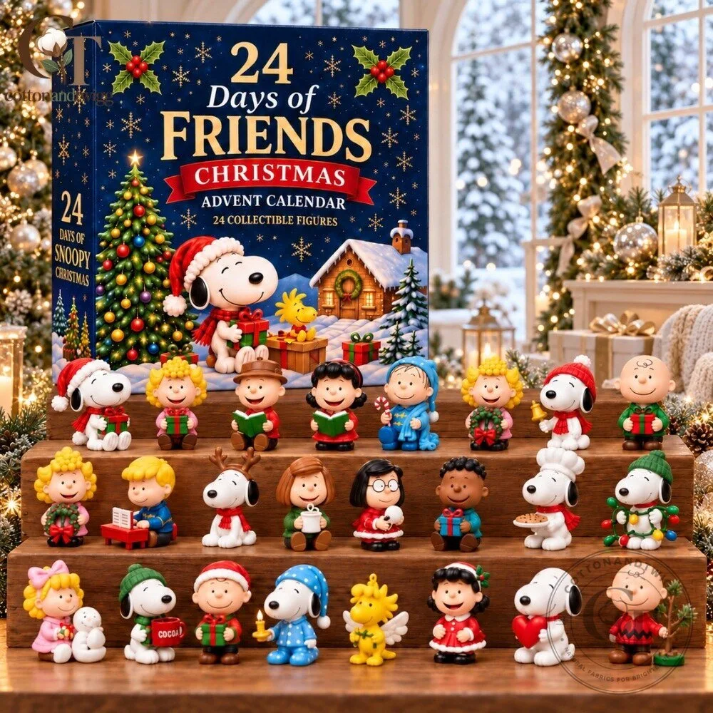 Peanuts Snoopy 24 Days of Friends Christmas Advent Calendar 2026 - Holiday Countdown Box