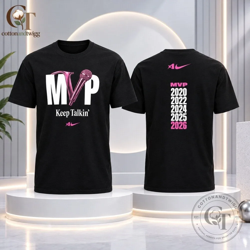 WNBA A’ja Wilson Nike MVP Keep Talkin' T Shirt 3 WNBA A’ja Wilson Nike MVP Keep Talkin
