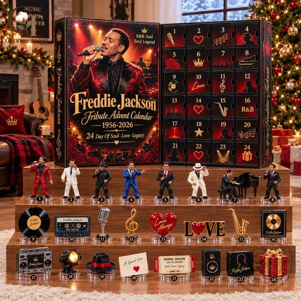 Freddie Jackson Tribute Advent Calendar 1956-2026 - 24 Days of Soul Love Legacy Christmas Countdown Box