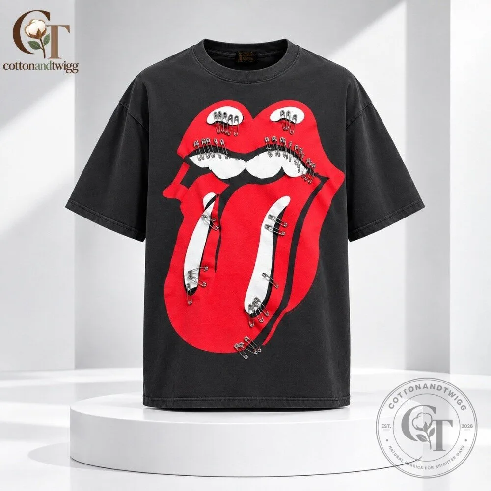 BTS V Taehyung Lima Peru Day 2 Kith x The Rolling Stones Monogram Tongue T Shirt 5 BTS V Taehyung Lima Peru Day 2 Kith x The Rolling Stones Monogram Tongue T Shirt
