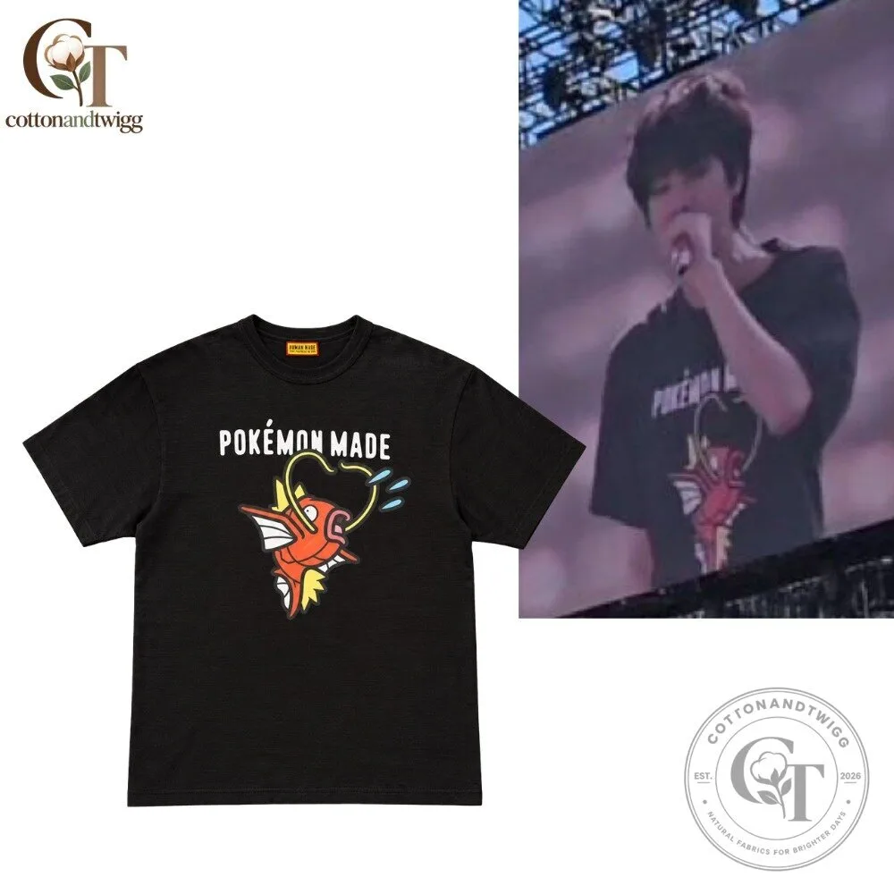 BTS Jin Human Made x Pokemon Made Graphic Magikarp T-shirt