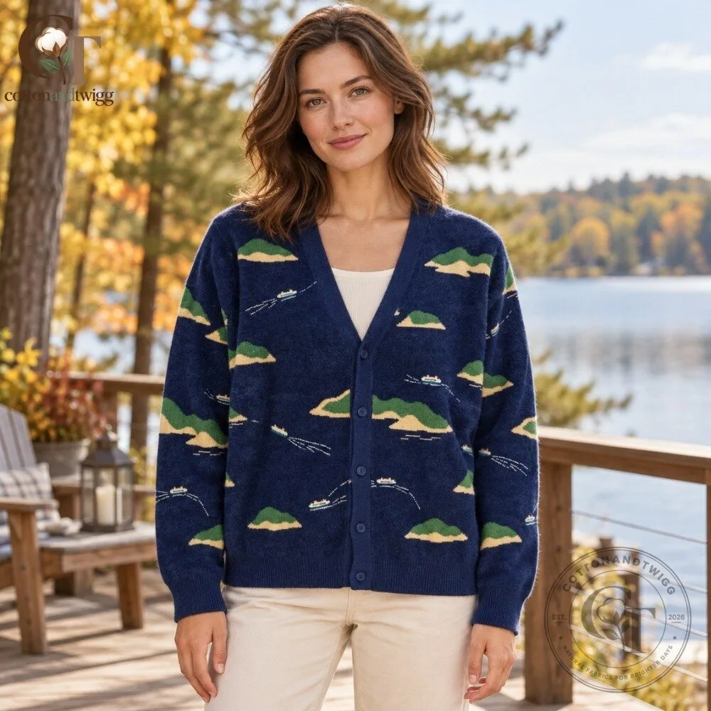 Scenic Island & Boat Knit Cardigan 2026 5 Scenic Island & Boat Knit Cardigan 2026