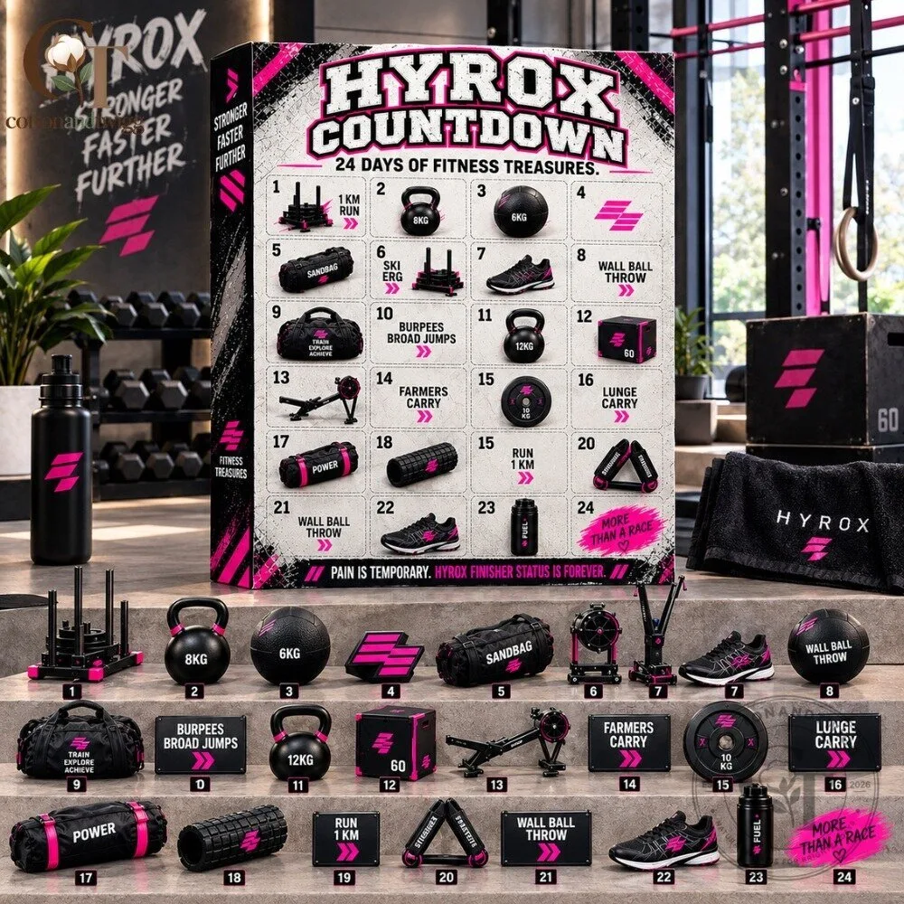 HYROX Fitness Advent Calendar 2026 - 24 Days Workout Gear & Accessories Christmas Countdown Box 4 HYROX Fitness Advent Calendar 2026 - 24 Days Workout Gear & Accessories Christmas Countdown Box