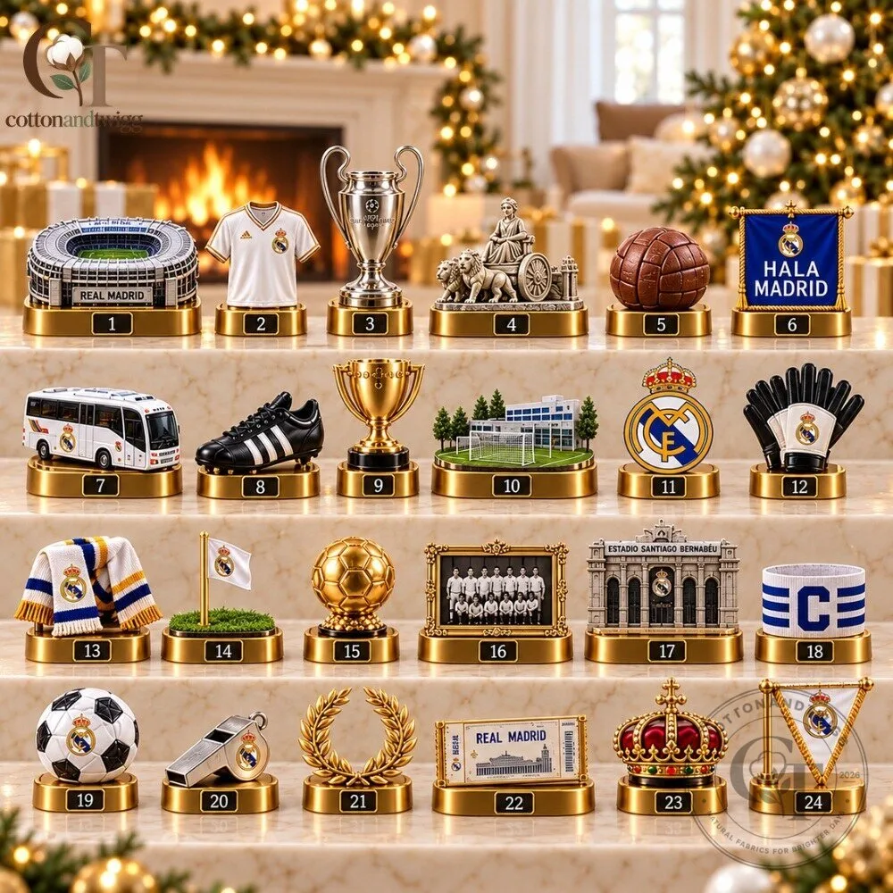 Real Madrid Advent Calendar 2026 - 24 Days Soccer Trophies & Collectibles Christmas Countdown Box 5 Real Madrid Advent Calendar 2026 - 24 Days Soccer Trophies & Collectibles Christmas Countdown Box