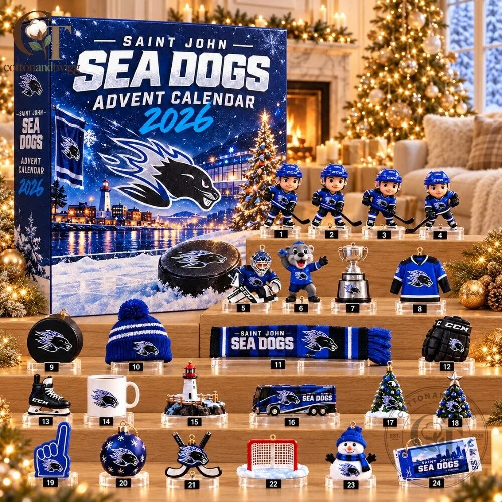 Saint John Sea Dogs Advent Calendar 2026 - 24 Days Hockey Christmas Countdown Box