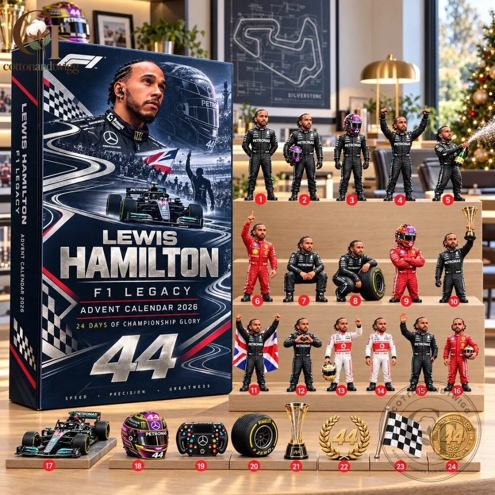 Lewis Hamilton F1 Legacy Advent Calendar 2026 - 24 Days Of Championship Glory Formula 1 & Racing Christmas Countdown Box