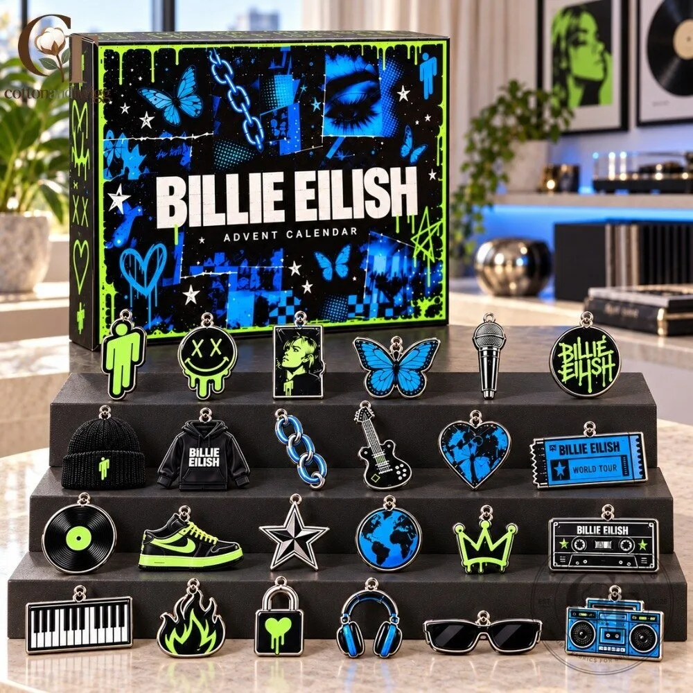 Billie Eilish Advent Calendar 2026 - Pop Music Christmas Countdown Box