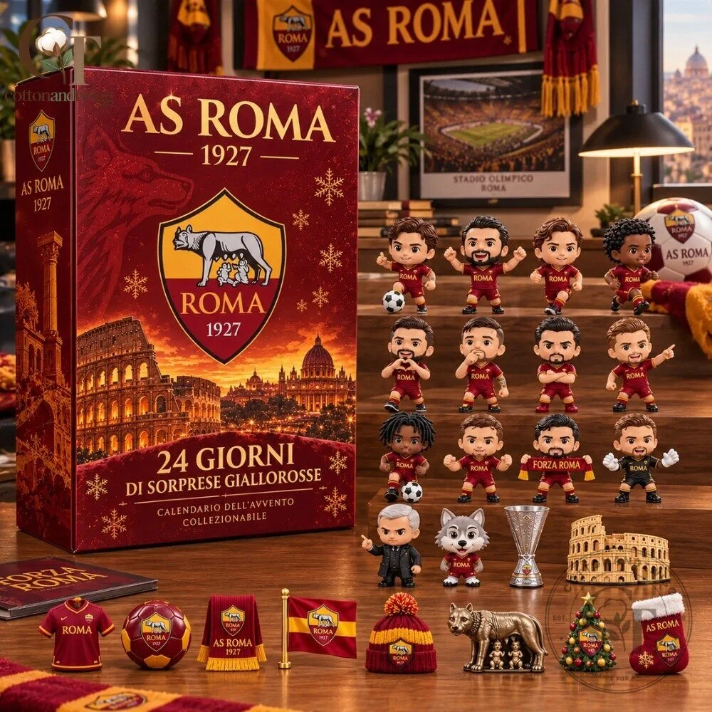 AS Roma 1927 Advent Calendar 2026 - 24 Days Of Giallorossi Italian Soccer Christmas Countdown Box