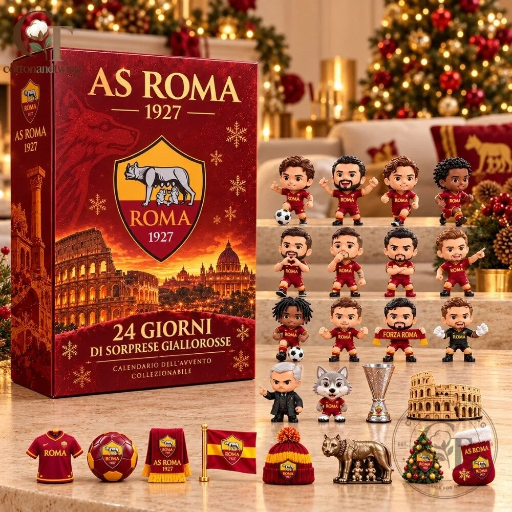 AS Roma 1927 Advent Calendar 2026 - 24 Days Of Giallorossi Italian Soccer Christmas Countdown Box 4 AS Roma 1927 Advent Calendar 2026 - 24 Days Of Giallorossi Italian Soccer Christmas Countdown Box