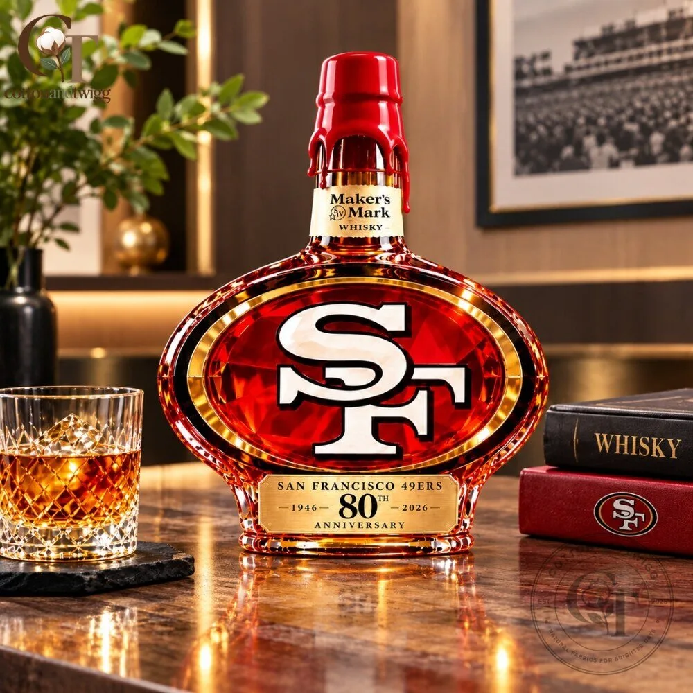 San Francisco 49ers 80th Anniversary Whiskey Decanter 2026 Limited Edition