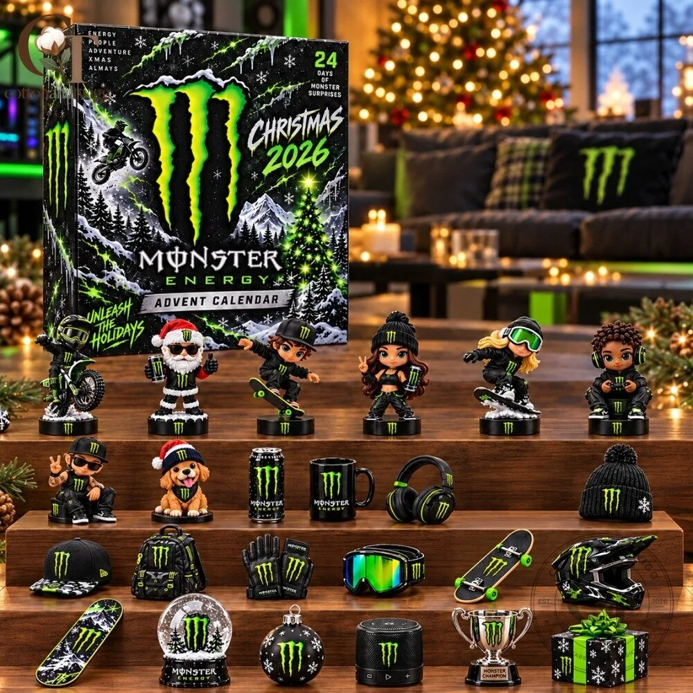Monster Energy Advent Calendar 2026 - 24 Days Of Monster Christmas Countdown Box 4 Monster Energy Advent Calendar 2026 - 24 Days Of Monster Christmas Countdown Box