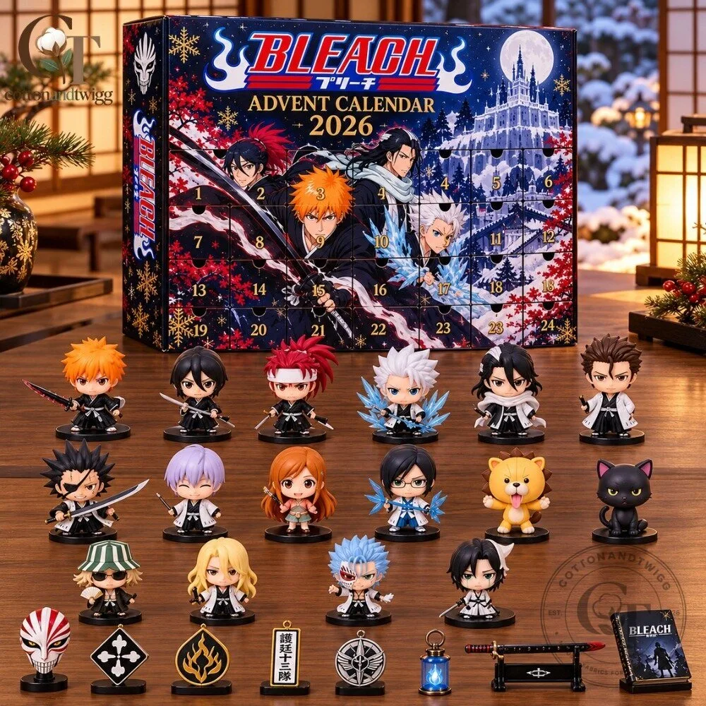 Bleach Advent Calendar 2026 - 24 Days Ichigo & Soul Reapers Anime Gift Christmas Countdown Box