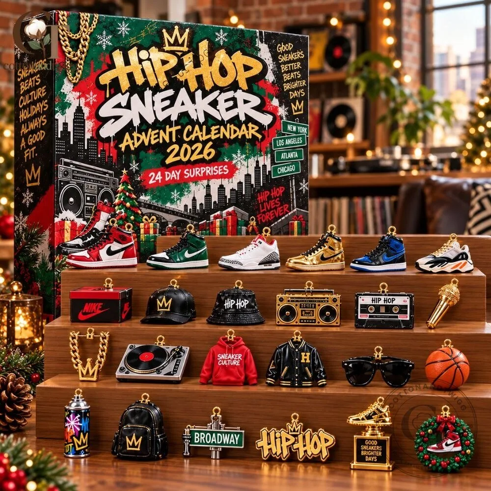 24 Days Hip Hop Sneaker Advent Calendar 2026 Gift Christmas Countdown Box