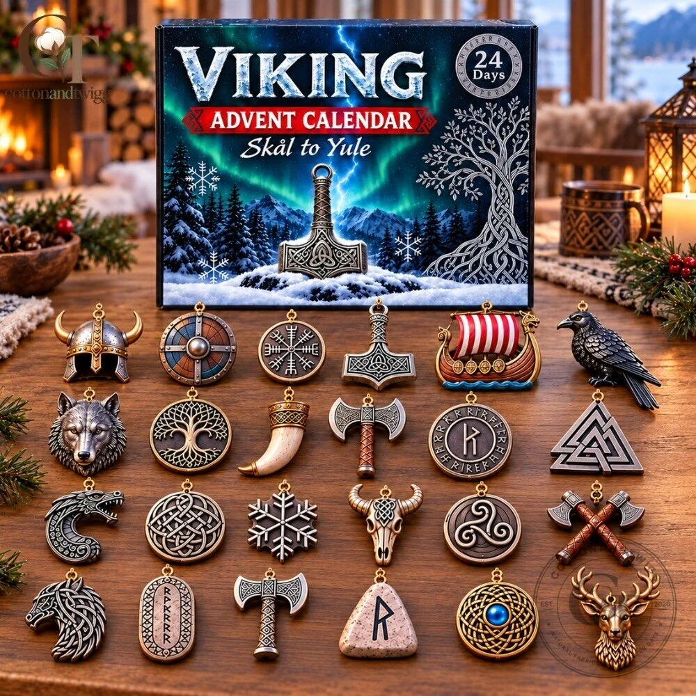 24 Days Viking Skal to Yule Advent Calendar 2026 Christmas Countdown Box