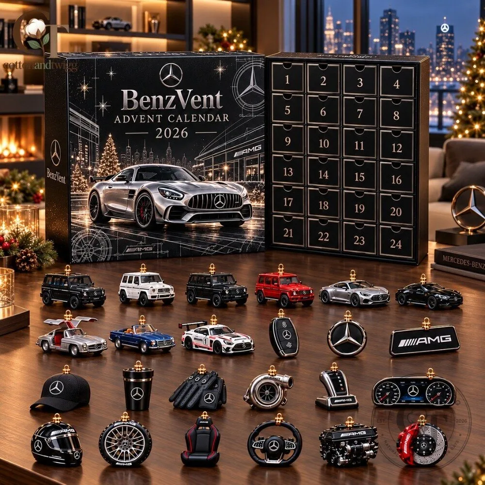 BenzVent Mercedes-Benz Advent Calendar 2026 - 24 Days AMG Luxury Sports Cars Gift Christmas Countdown Box