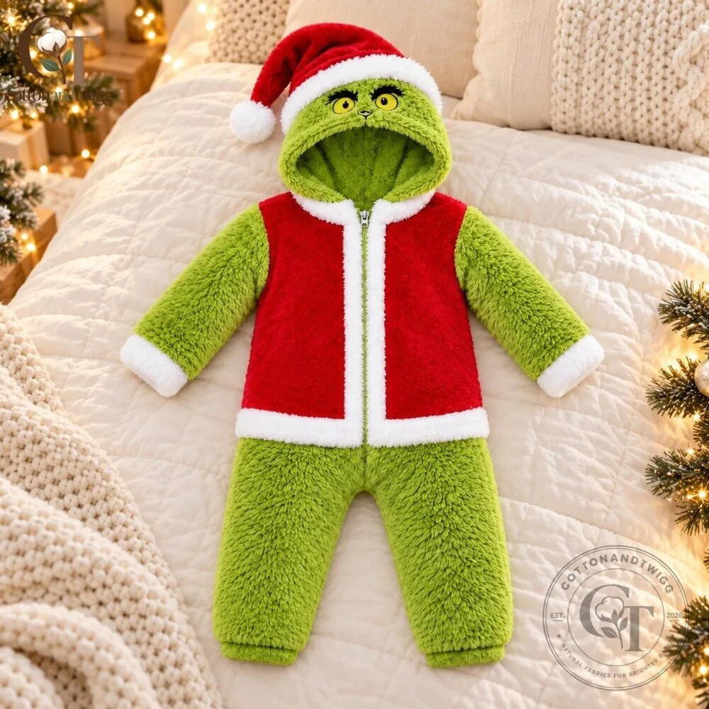 Grinzy Grinch Santa Baby Christmas Jumpsuit 2026