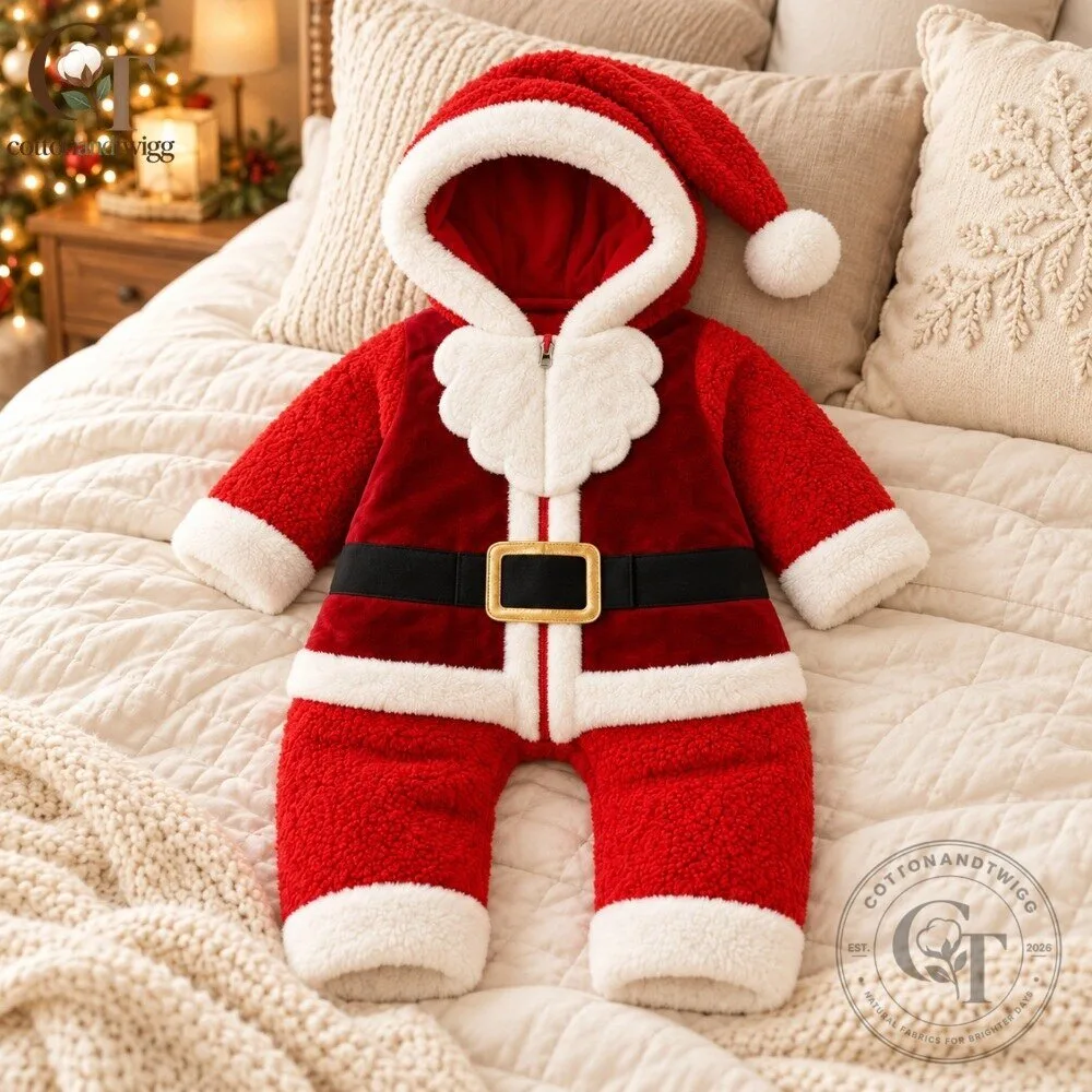 Grinzy Santa Baby Claus Christmas Jumpsuit Costume 2026