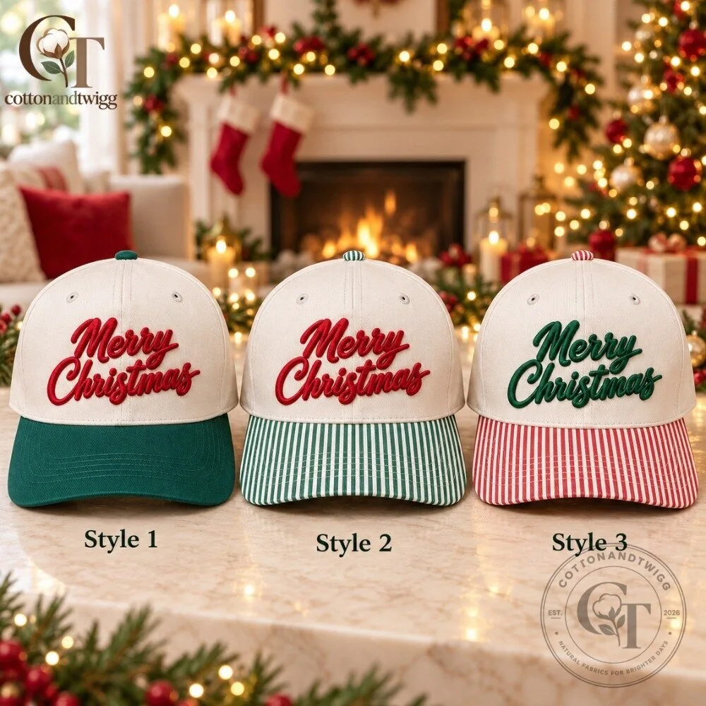 Merry Christmas Embroidered Hat 2026 Special 5 Merry Christmas Embroidered Hat 2026 Special